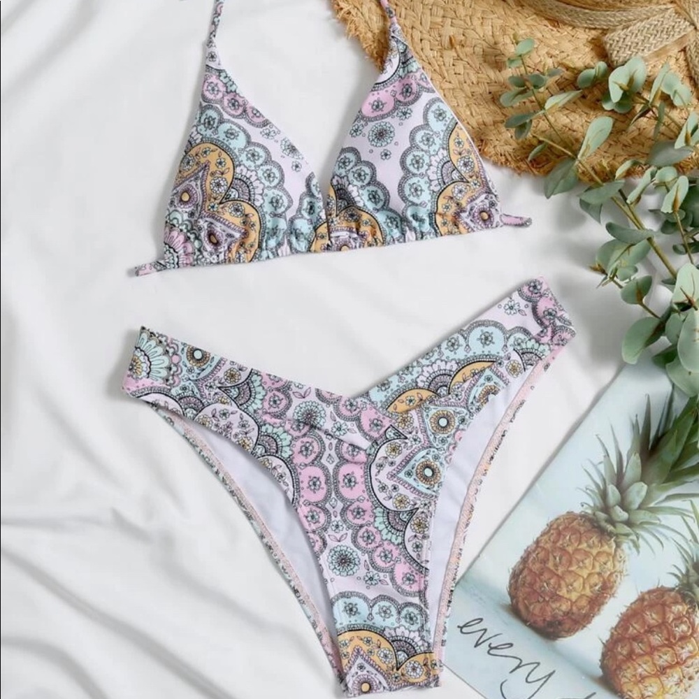 Pretty Patterned Bathing Suit